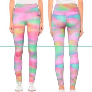 🪐🪐MSGM Pink Tie Dye Space Yoga Leggings SIZE XS